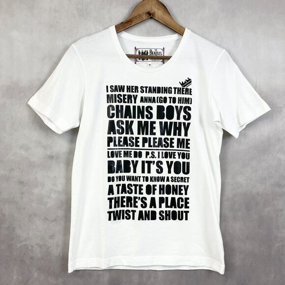 The Beatles Mens Bigi T Shirt Apple Corps Ltd 2009 Graphic‎ Print Unisex Medium - Picture 1 of 9